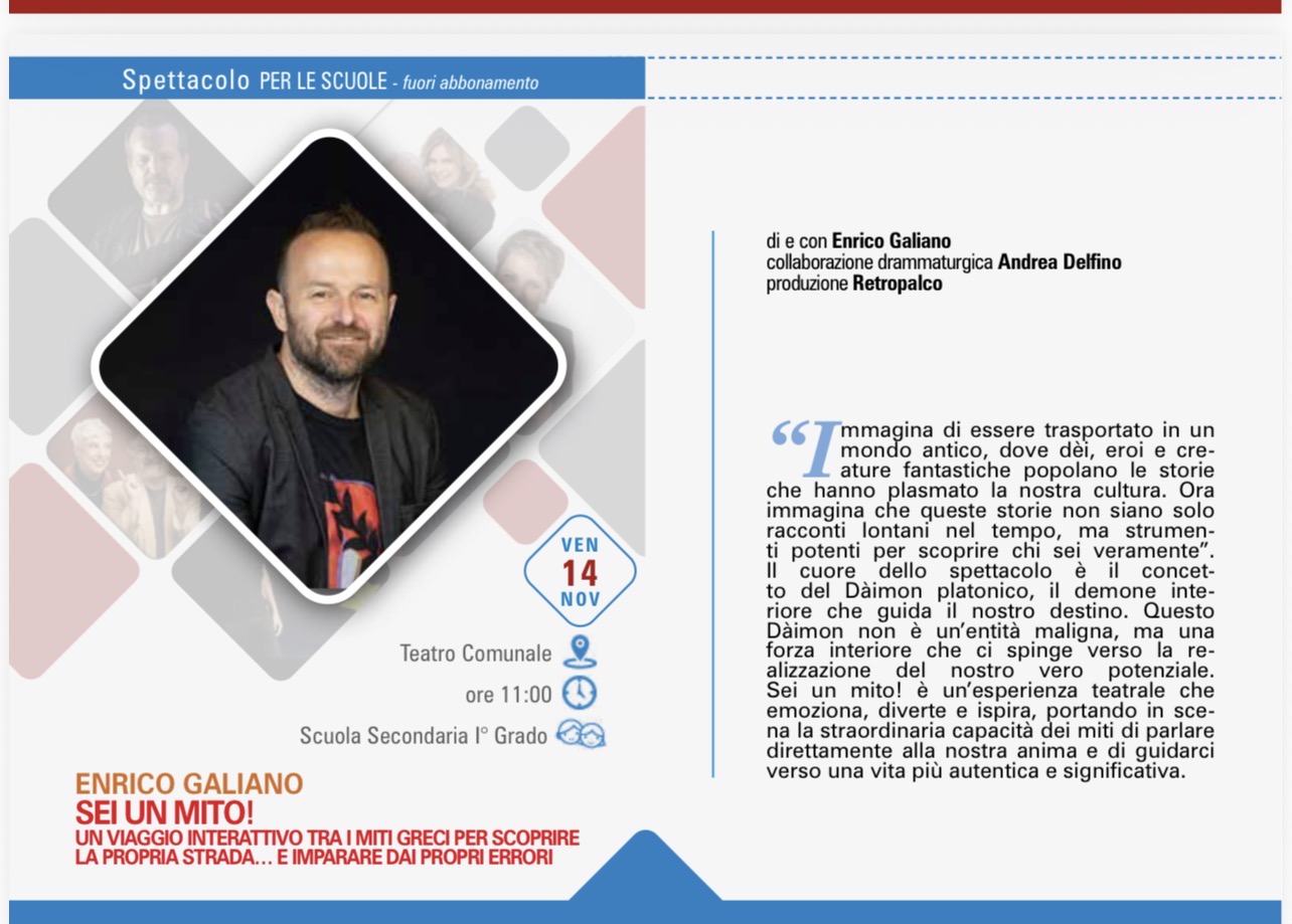 Incontro con il Prof. Enrico Galiano 14 novembre 2025 - Secondaria Erbusco